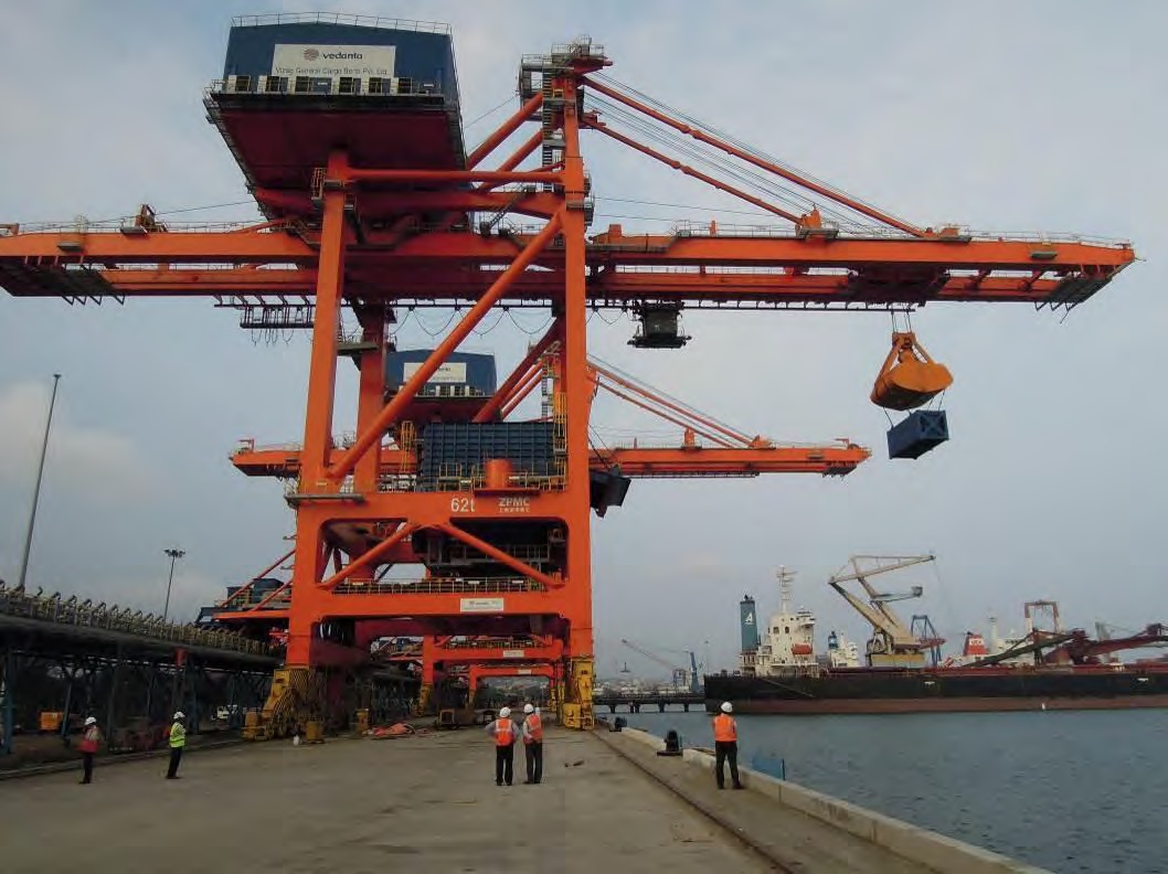 Bulk Gantry cranes coal import terminal